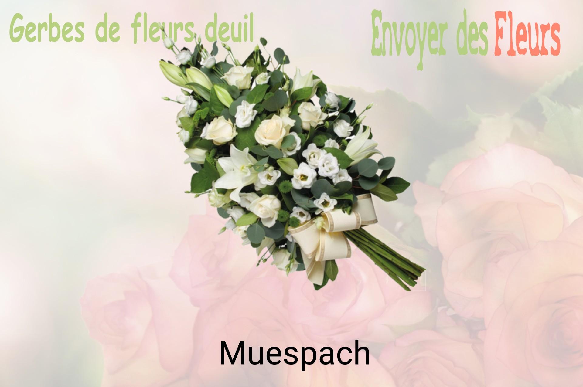 Gerbe de fleurs de deuil livrée à Muespach
